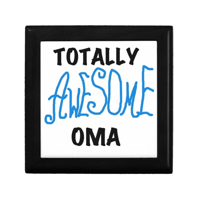 Totally Awesome Oma Blue T-shirts and Gifts Gift Box (Front)