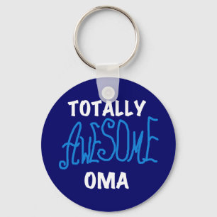 Totally Awesome Oma Blue T-shirts and Gifts Keychain