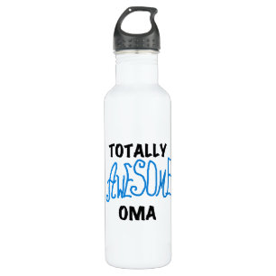 Totally Awesome Oma Blue T-shirts and Water Bottle