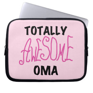 Totally Awesome Oma Pink T-shirts and Gifts Laptop Sleeve