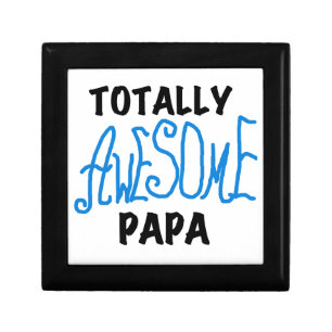 Totally Awesome Papa T-shirts and Gifts Jewelry Box