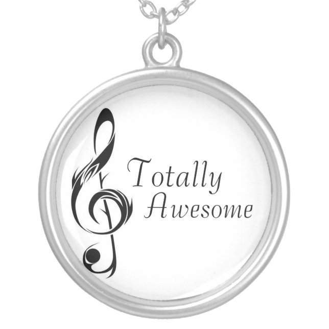 Totally Awesome Silver Plated Necklace (Front)