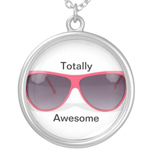 Totally Awesome Silver Plated Necklace (Front)