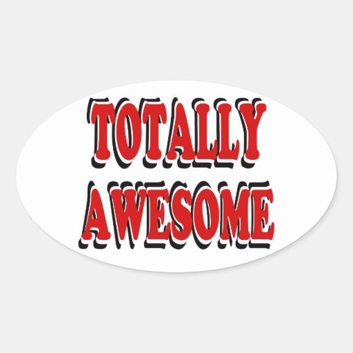 Totally Awesome Stickers in Red