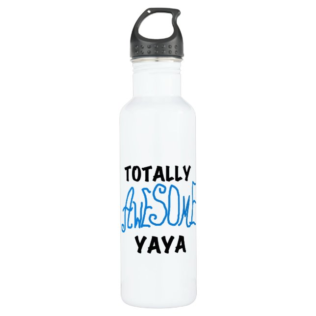 Totally Awesome Yaya T-shirts and Water Bottle (Front)