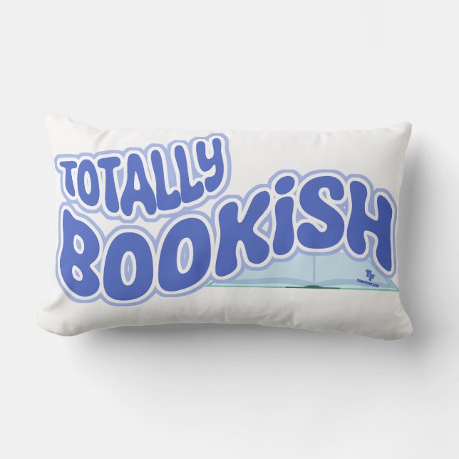 Totally Bookish Book Lover Epic Reading Life Lumbar Pillow (Front)