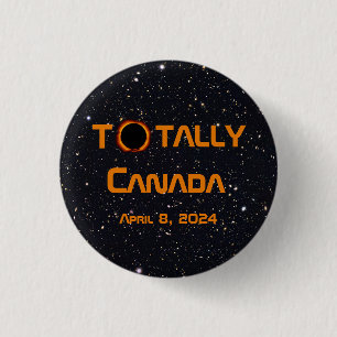 Totally Canada 2024 Solar Eclipse Button