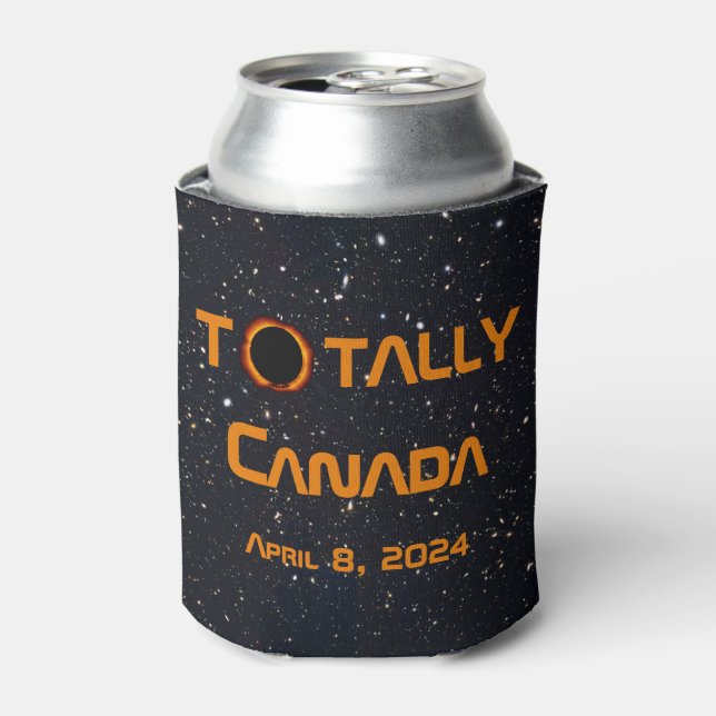 Totally Canada 2024 Solar Eclipse  Can Cooler (Can Front)