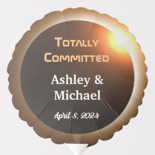 Totally Committed Eclipse Theme Wedding Balloon