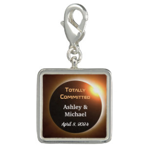 Totally Committed Eclipse Theme Wedding Charm