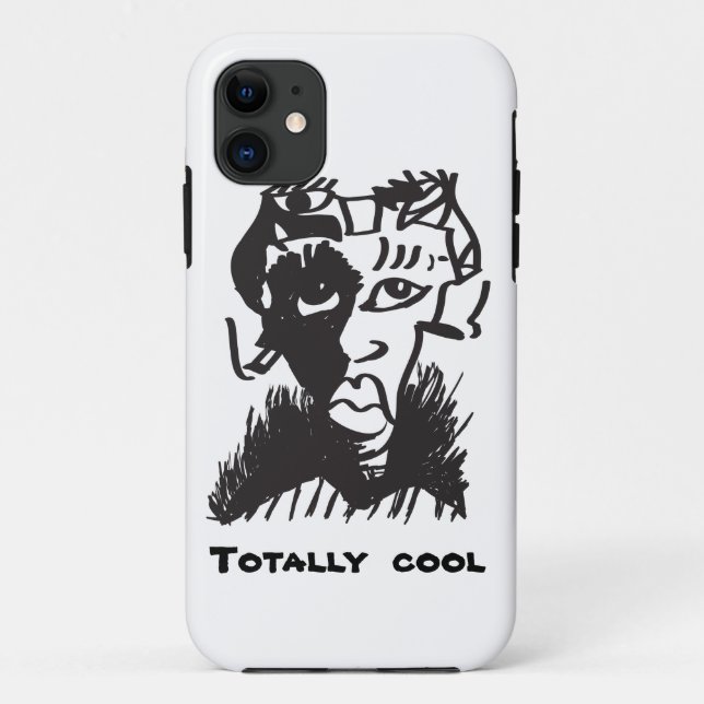 Totally Cool Art Drawing iPhone SE + iPhone 5/5S Case-Mate iPhone Case (Back)