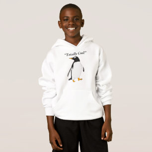 “Totally Cool Black and White Penguin Hoodie
