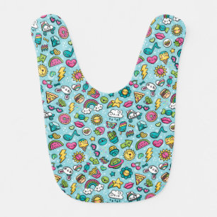 Totally Cute Doodles baby bib