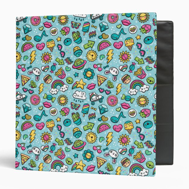 Totally Cute Doodles binder (Front/Inside)