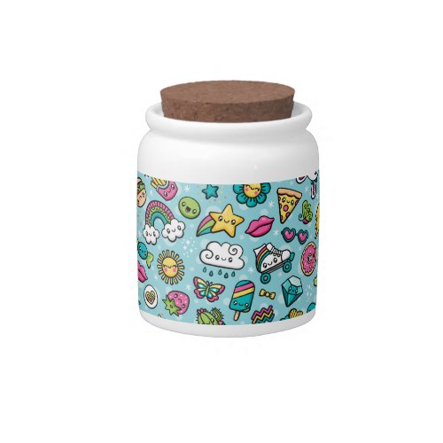 Totally Cute Doodles candy jar