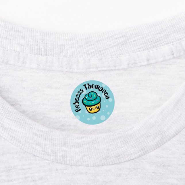 Totally Cute Doodles Cupcake Kids' Labels (Affixed)