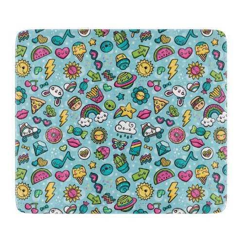 Totally Cute Doodles cutting board