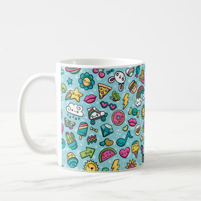 Totally Cute Doodles mug (Left)