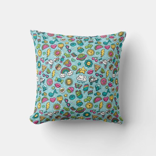 Totally Cute Doodles pillow