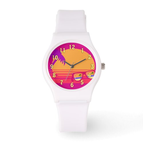 Totally Eighties Awesome Neon Sunset Watch
