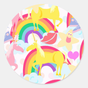 Iridescent Rainbow You Rock Stickers – Unicorn Smiles