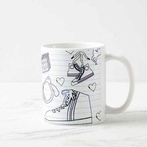 Totally Epic Eighties Doodle Coffee Mug