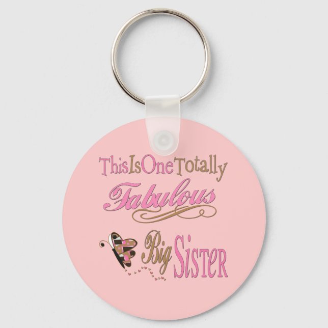 Totally Fabulous Big Sisters Keychain (Front)