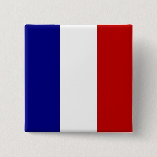 Totally French Flag Pinback Button (Front)
