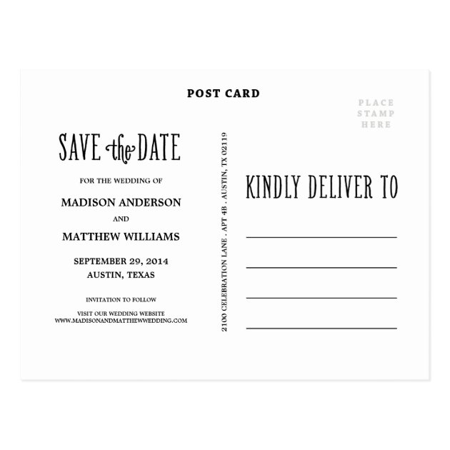 Totally In Love | Save The Date Postcard