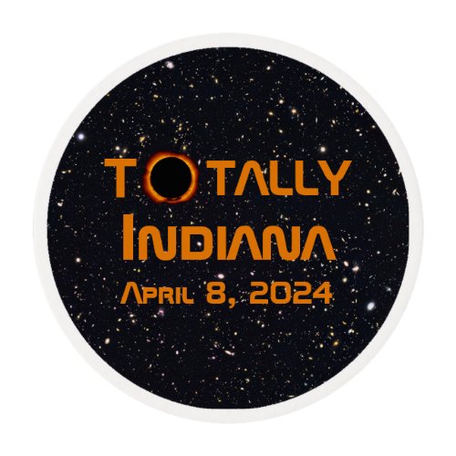 Totally Indiana 2024 Solar Eclipse Edible Frosting Rounds