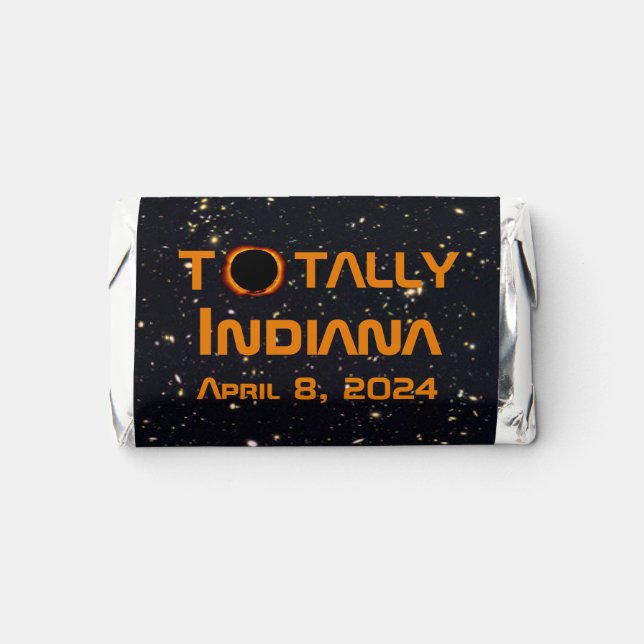 Totally Indiana 2024 Solar Eclipse Hershey's Miniatures (Front)