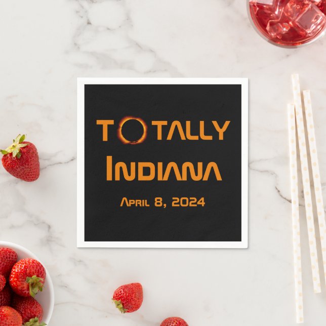 Totally Indiana 2024 Solar Eclipse Napkins (Insitu)