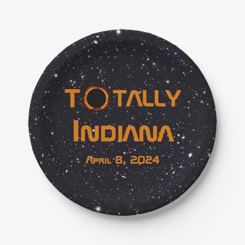 Totally Indiana 2024 Solar Eclipse Paper Plates