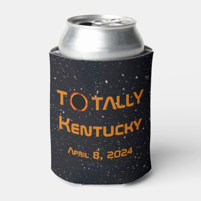 Totally Kentucky 2024 Solar Eclipse  Can Cooler (Can Front)