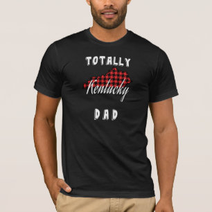 TOTALLY KENTUCKY DAD Buffalo Plaid State T-Shirt