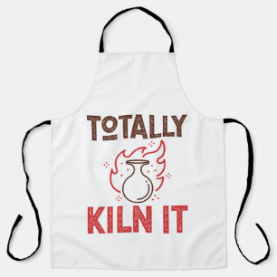 Totally Kiln It Pottery Ceramics Clay Pots Apron
