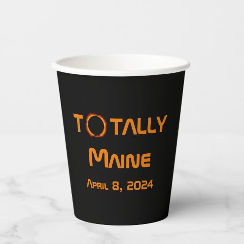 Totally Maine 2024 Solar Eclipse Paper Cups