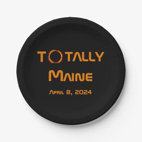 Totally Maine 2024 Solar Eclipse Paper Plates