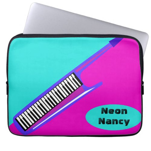 Totally Neon 80s Keytar Laptop Sleeve