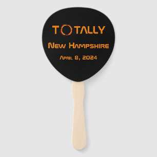 Totally New Hampshire 2024 Solar Eclipse Hand Fan