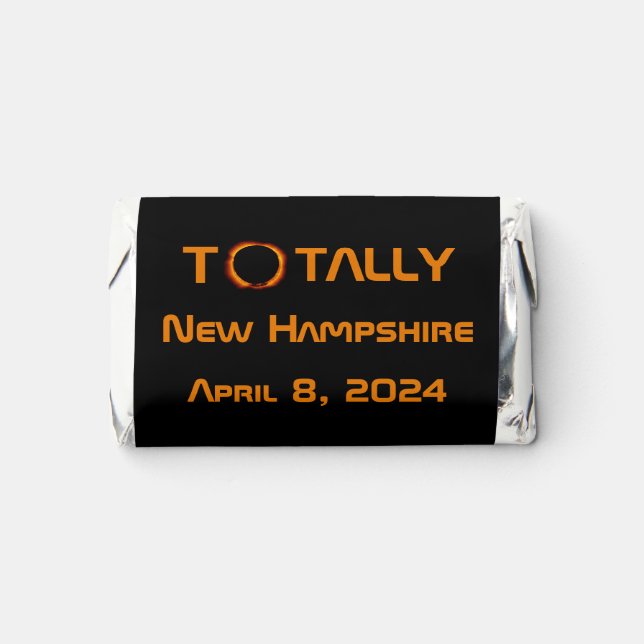 Totally New Hampshire 2024 Solar Eclipse  Hershey's Miniatures (Front)