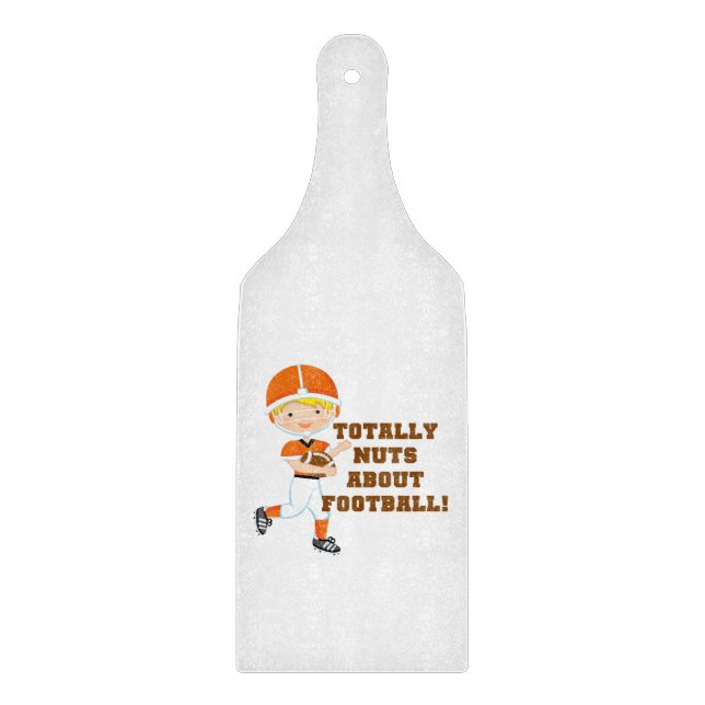 Totally Nuts About Football Cutting Board (Front)