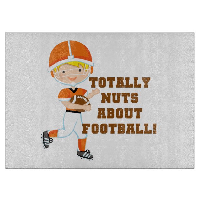 Totally Nuts About Football Cutting Board (Front)