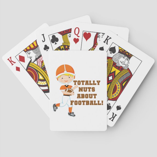 Totally Nuts About Football Poker Cards (Back)