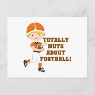 Totally Nuts About Football Postcard