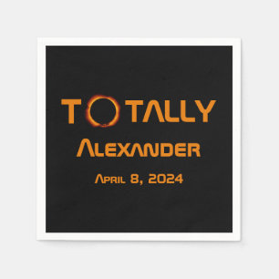 Totally Personal 2024 Solar Eclipse  Napkins