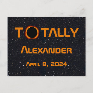 Totally Personal 2024 Solar Eclipse  Postcard