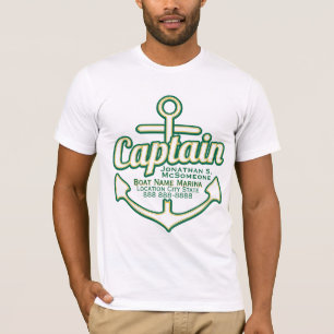 Totally Personalized Captain Anchor Nautical Tee
