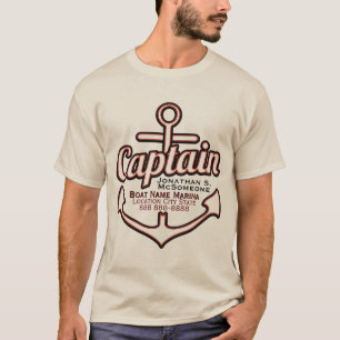 Totally Personalized Captain Anchor Nautical Tee