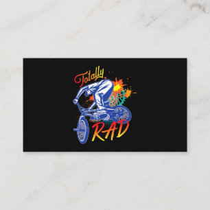 Totally Rad 80s BMX Bike Boys girls Business Card